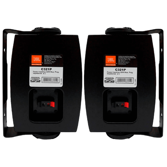 Par de Caixas de Som Acústica JBL C321 Passiva 60W Rms