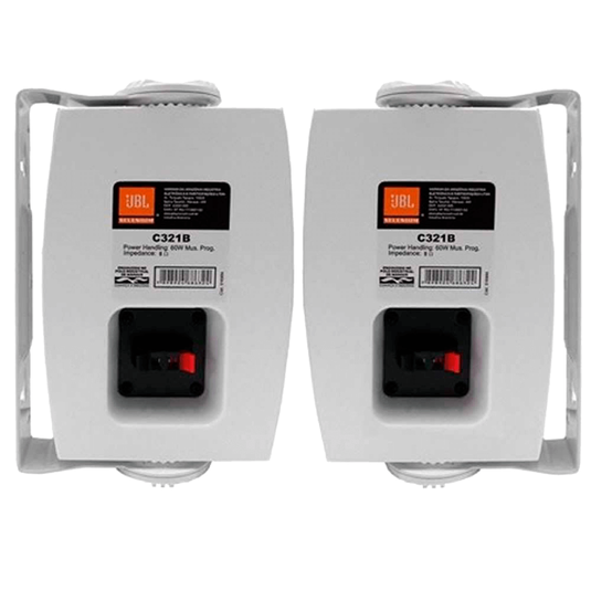 Par de Caixas de Som Acústica JBL C321 Passiva 60W Rms