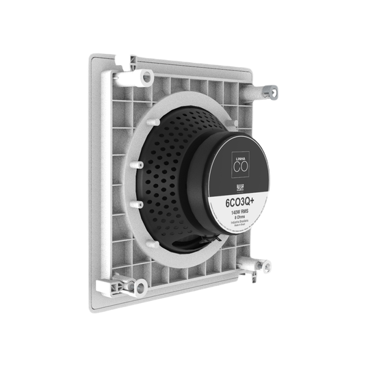 Par Arandela JBL 6co3q+ Coaxial 6,5 Polegadas 140w Rms Branca Cor Branco