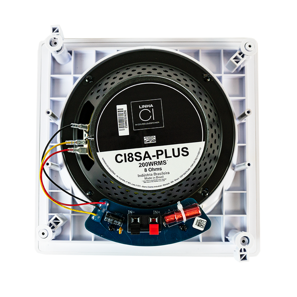 Arandela JBL CI8SA Plus Caixa Acústica de Embutir Angulada Kevlar Com Cone 8''