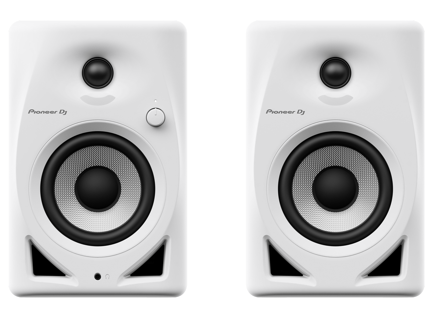 Pioneer DJ DM-40D - Monitor de áudio ativo bidirecional de 21W 4" - Branco (par)