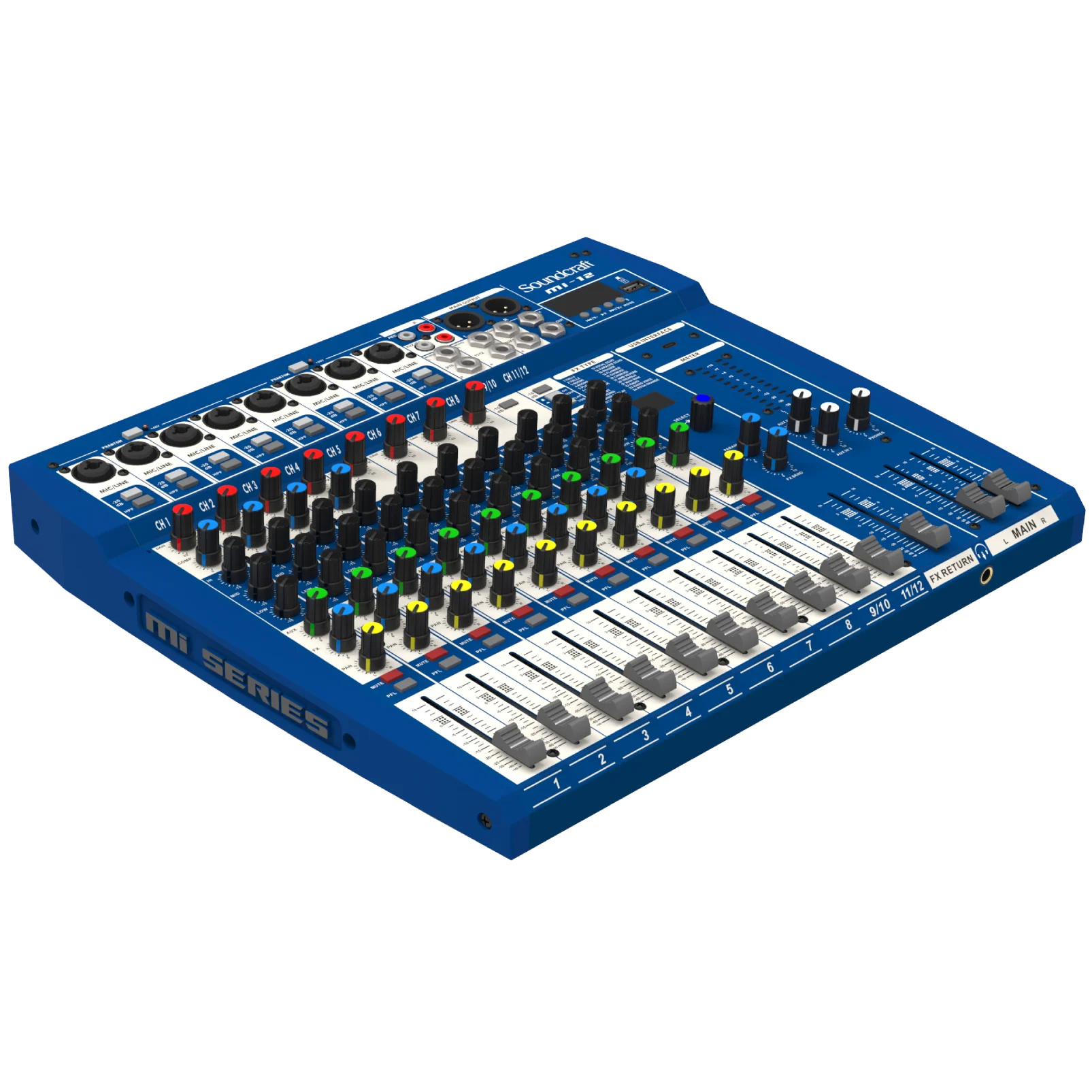 Mesa de Som Analógica 12 Canais Soundcraft MI-12