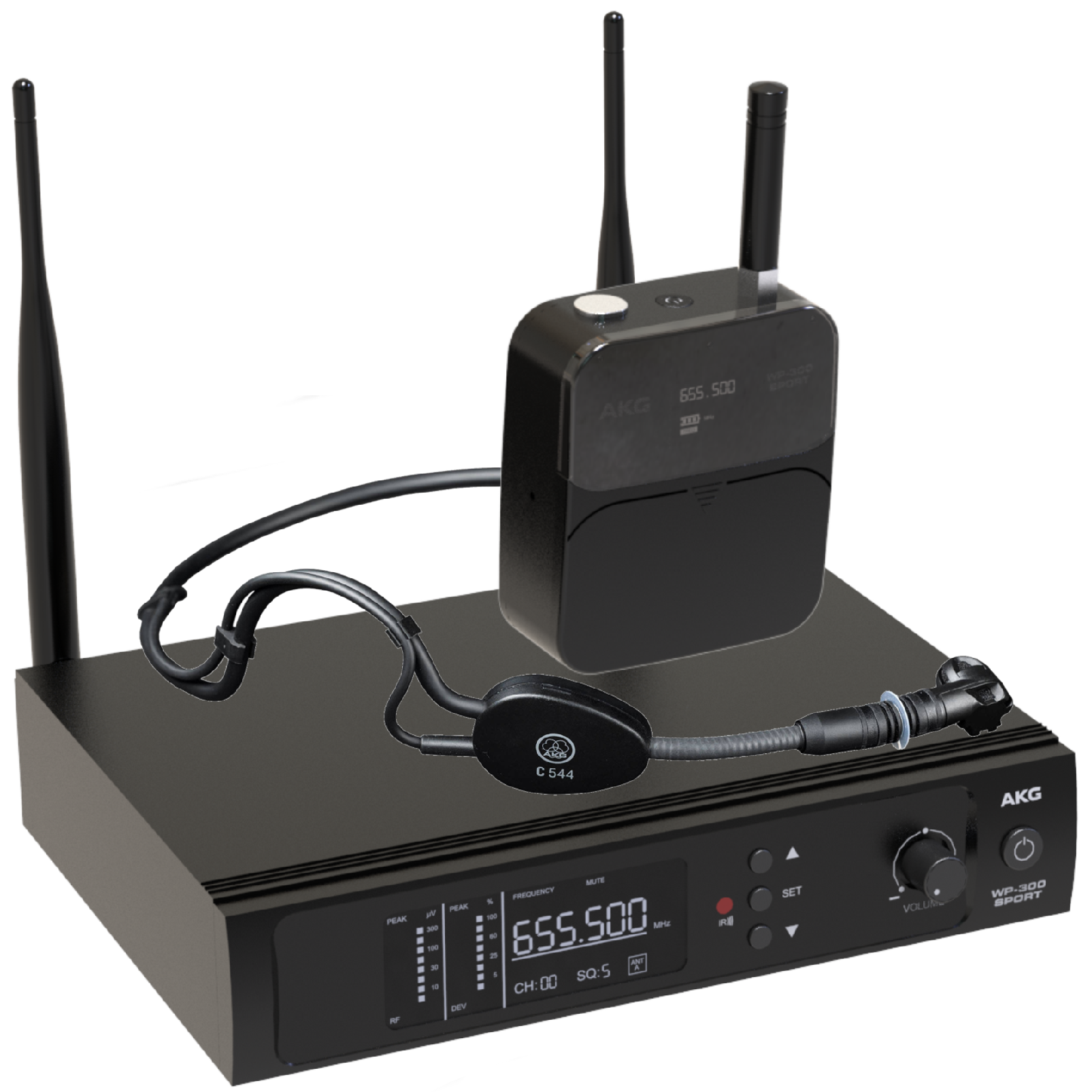 Microfone Sem Fio UHF AKG WP300 Sport