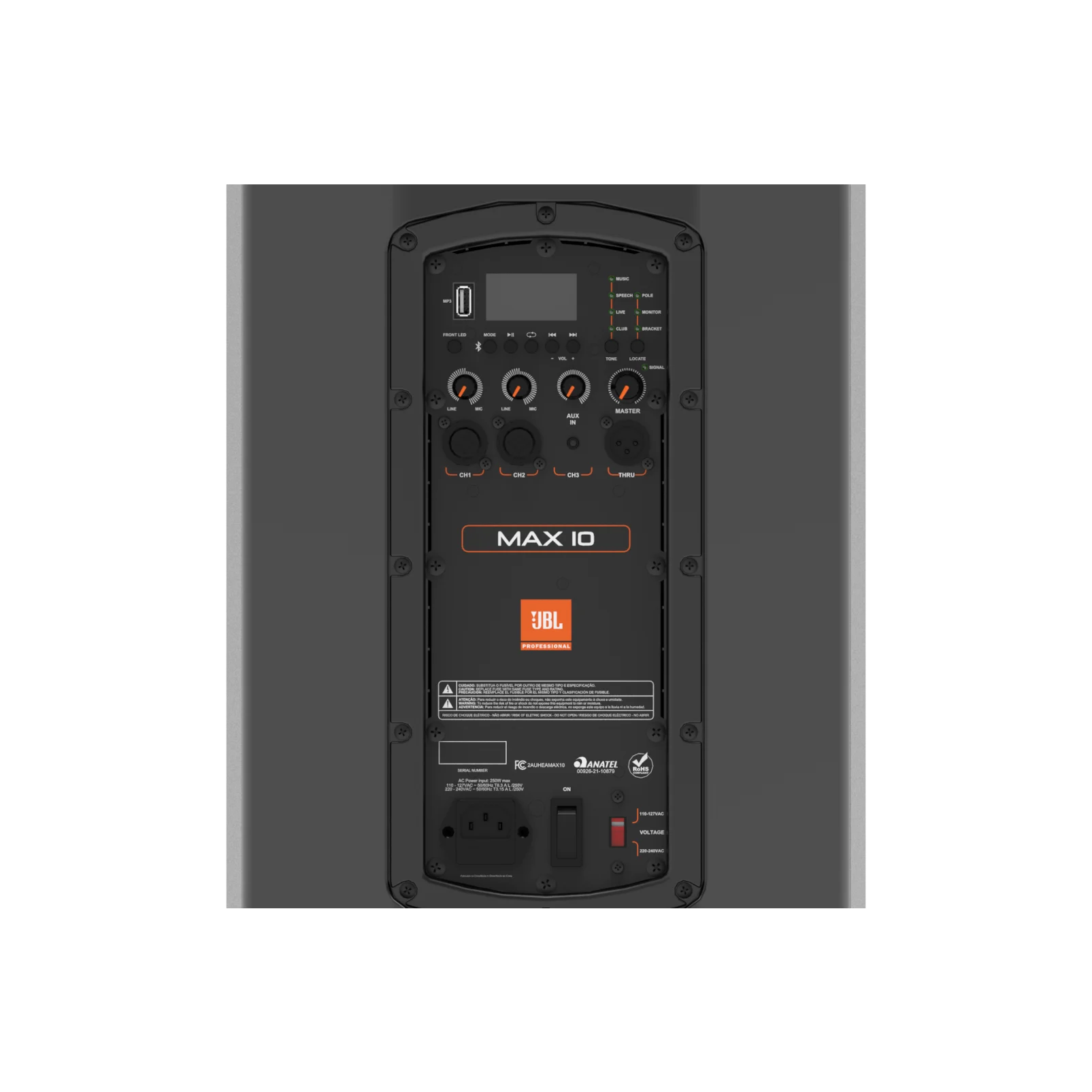 Caixa Ativa 10" JBL MAX 10 250W RMS