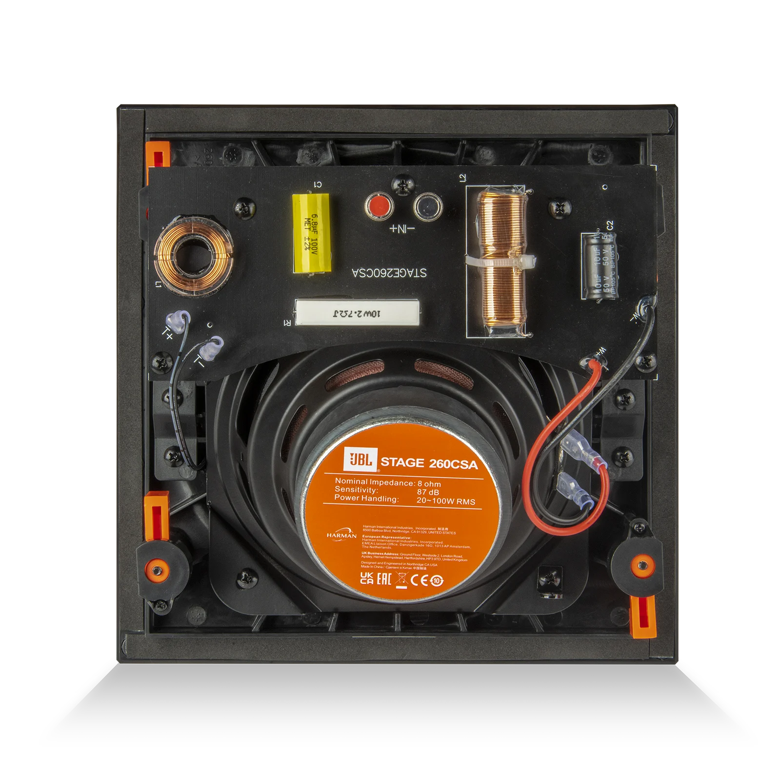 Arandela 6,5" JBL Stage 260CSA Quadrada Angulada 100W RMS