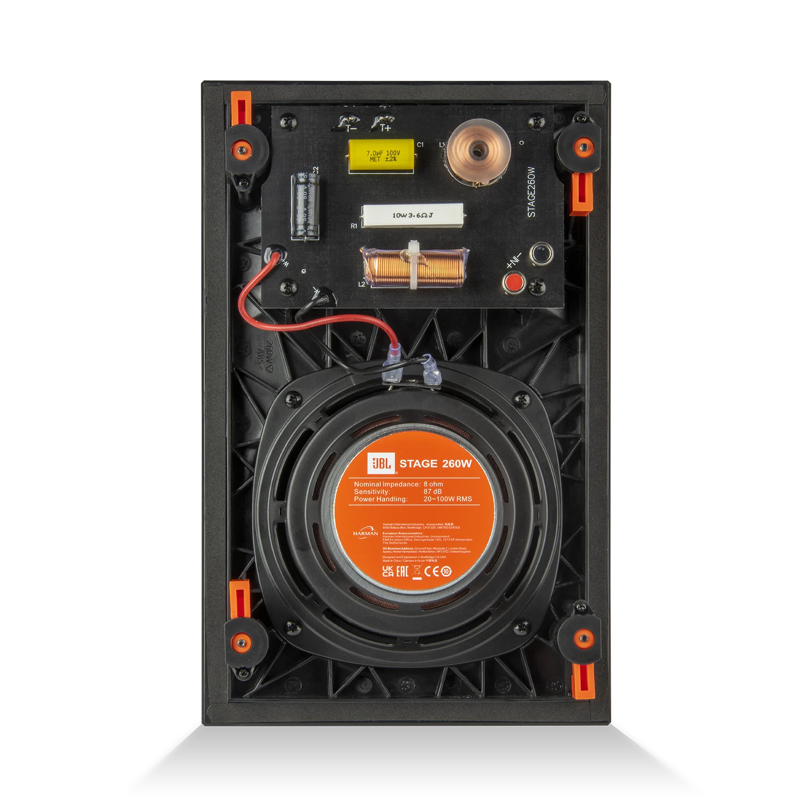 Arandela 2 Vias 6,5" JBL Stage 260W Retangular 100W RMS