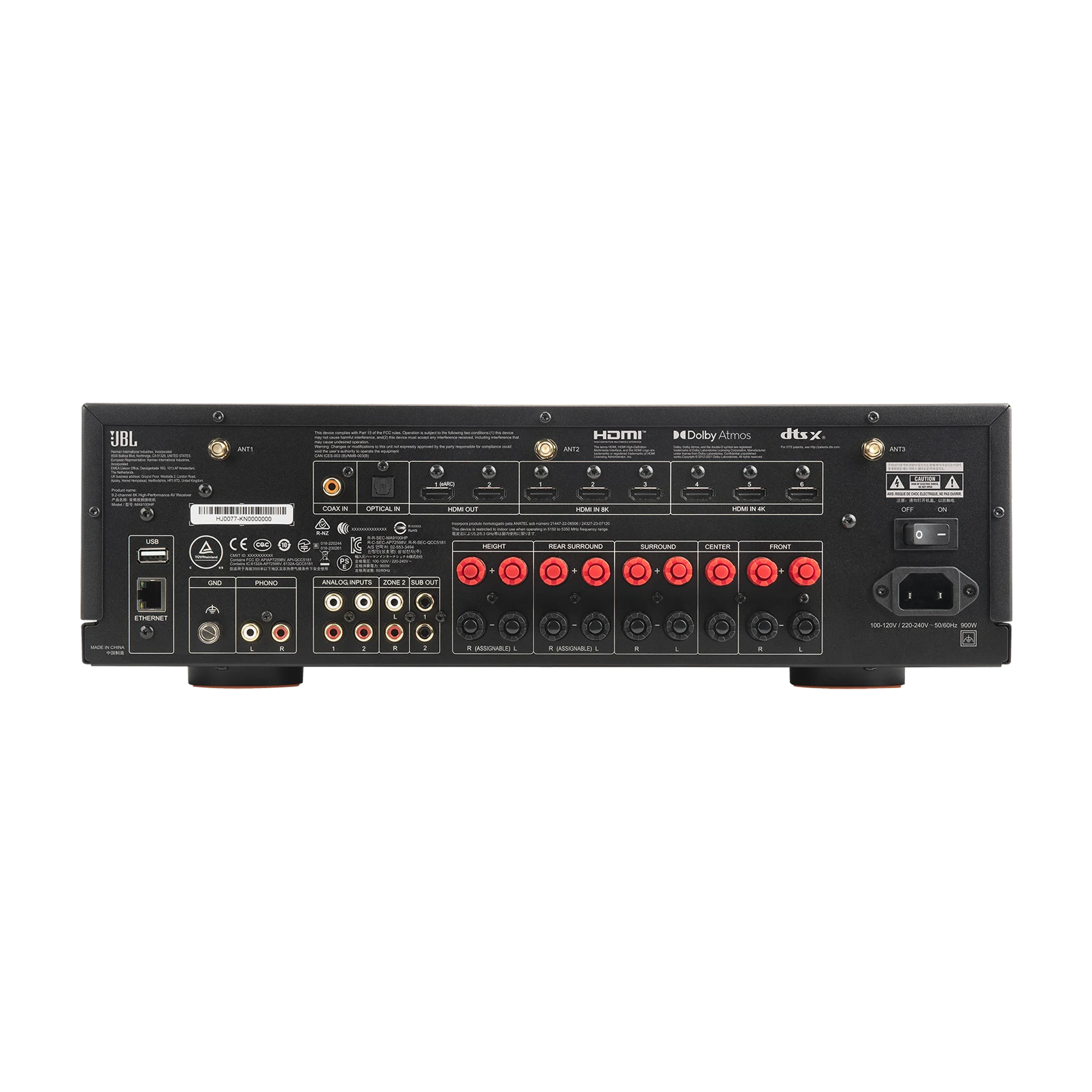 Receiver AV 9.2 Canais JBL MA9100HP HDMI 8K (Branco)