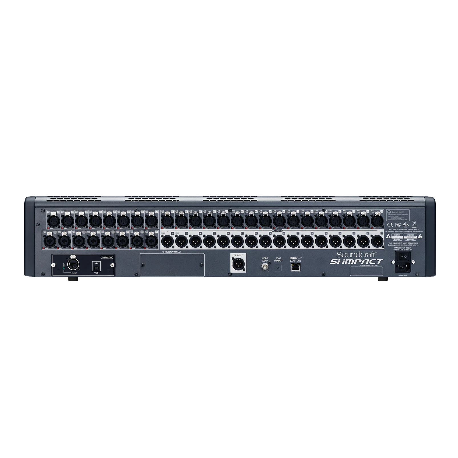 Mesa de Som Digital 32 Canais Souncraft Si Impact
