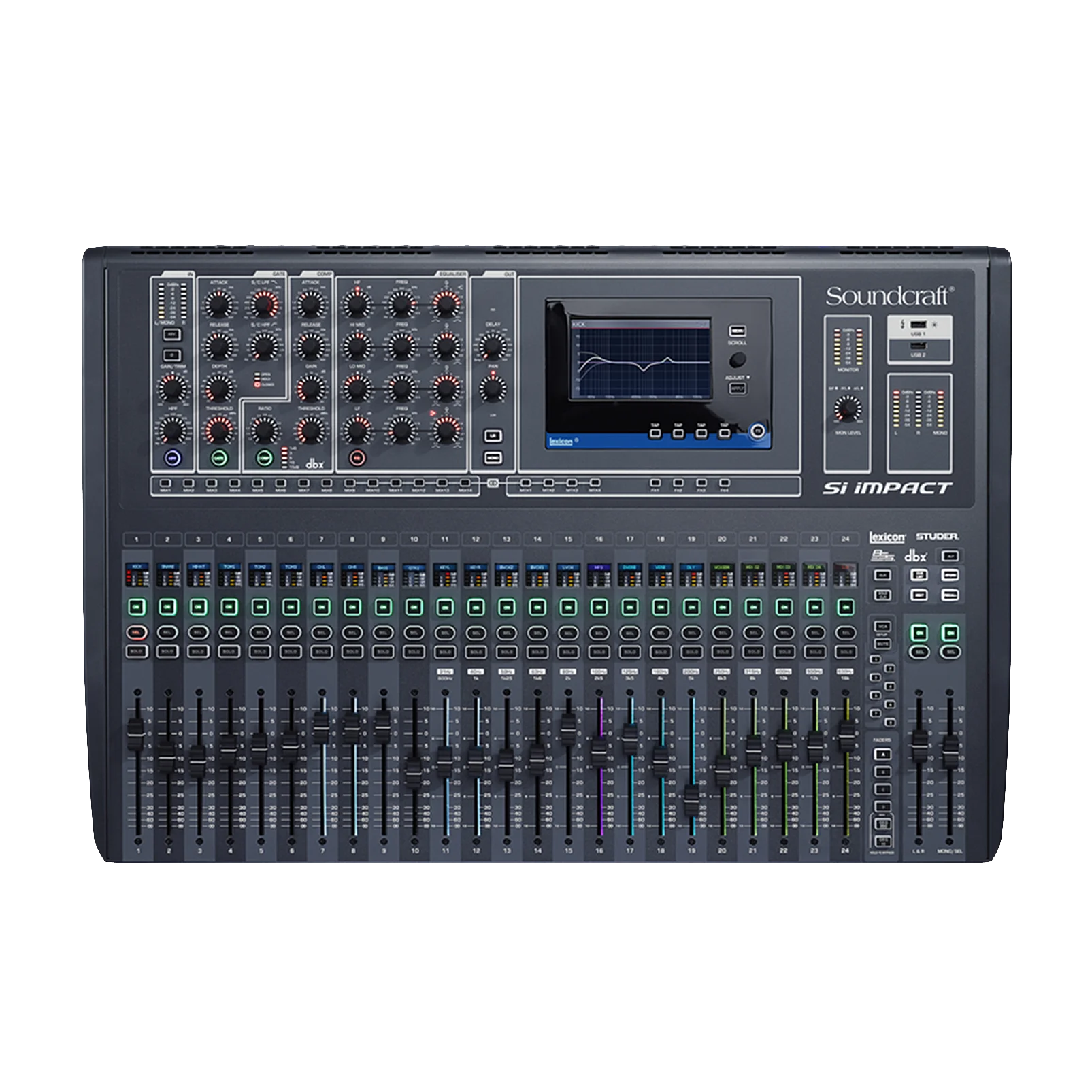 Mesa de Som Digital 32 Canais Souncraft Si Impact