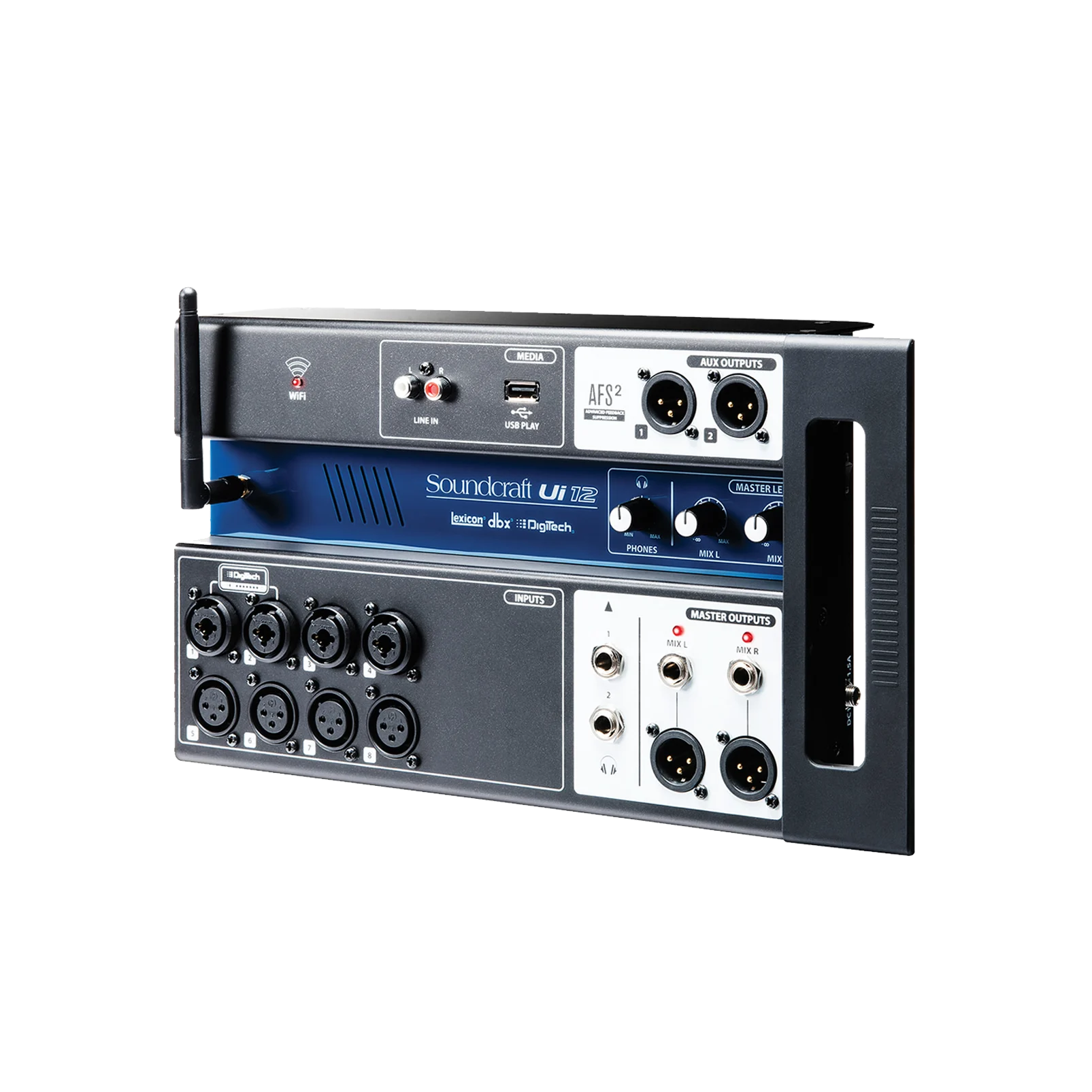 Mesa de Som Digital 12 Canais Souncraft Ui-12