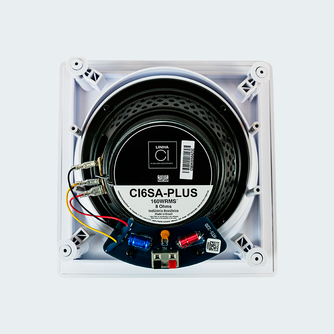 Arandela JBL CI6SA Plus quadrada angulada 160W RMS